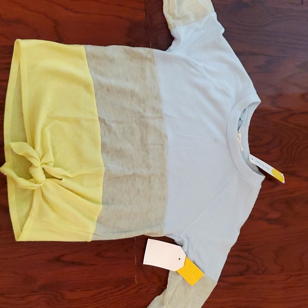 Long Sleeve tie front tee